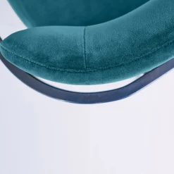 Biosofa Chairs<Rebecca Bio Bluish Green Velvet Dining Chair