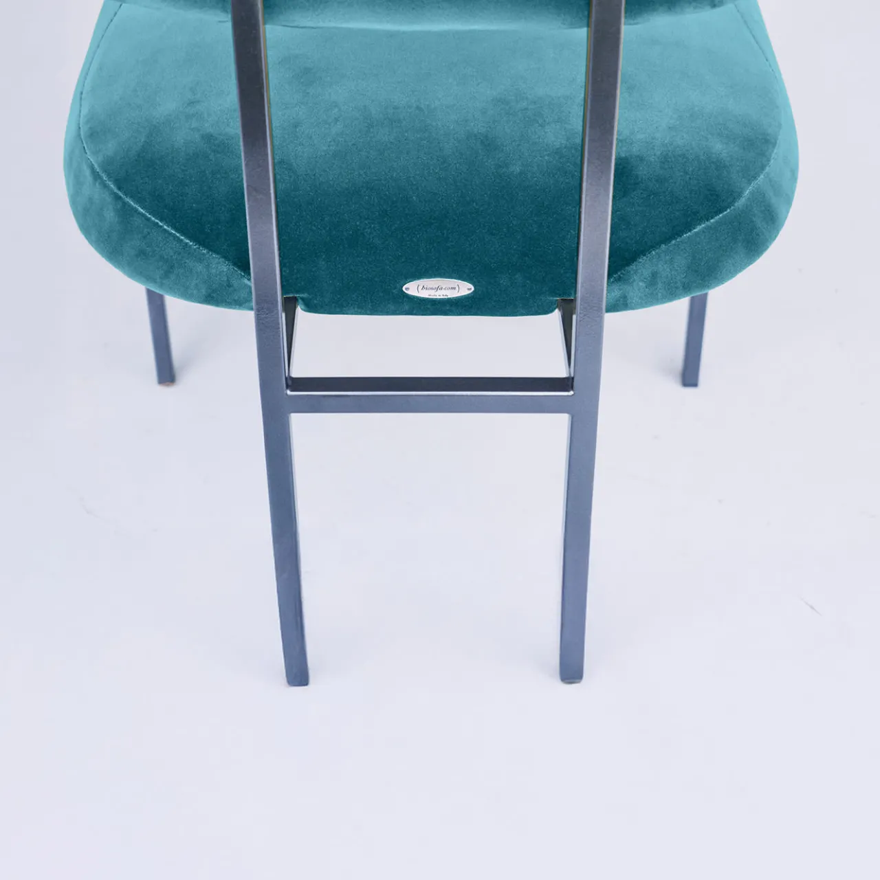 Biosofa Chairs<Rebecca Bio Bluish Green Velvet Dining Chair