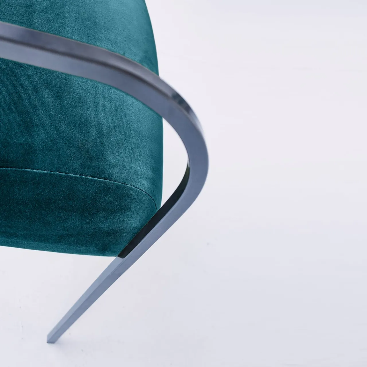 Biosofa Chairs<Rebecca Bio Bluish Green Velvet Dining Chair