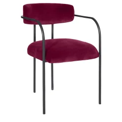 Biosofa Chairs<Rebecca Bio Red Couture Velvet Dining Chair
