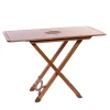 Marricreo Bistro Tables<Rectangular Bistro Table with Case and Beige Rope