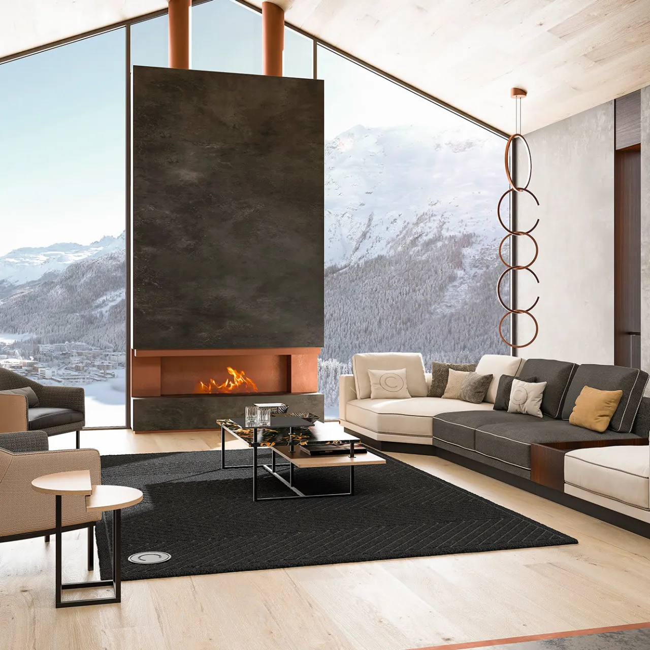 CPRN Homood Nesting Tables<Rectangular Coffee Table