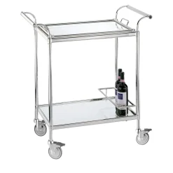 Greggio Serving Tables<Rectangular Trolley with Removable Tray