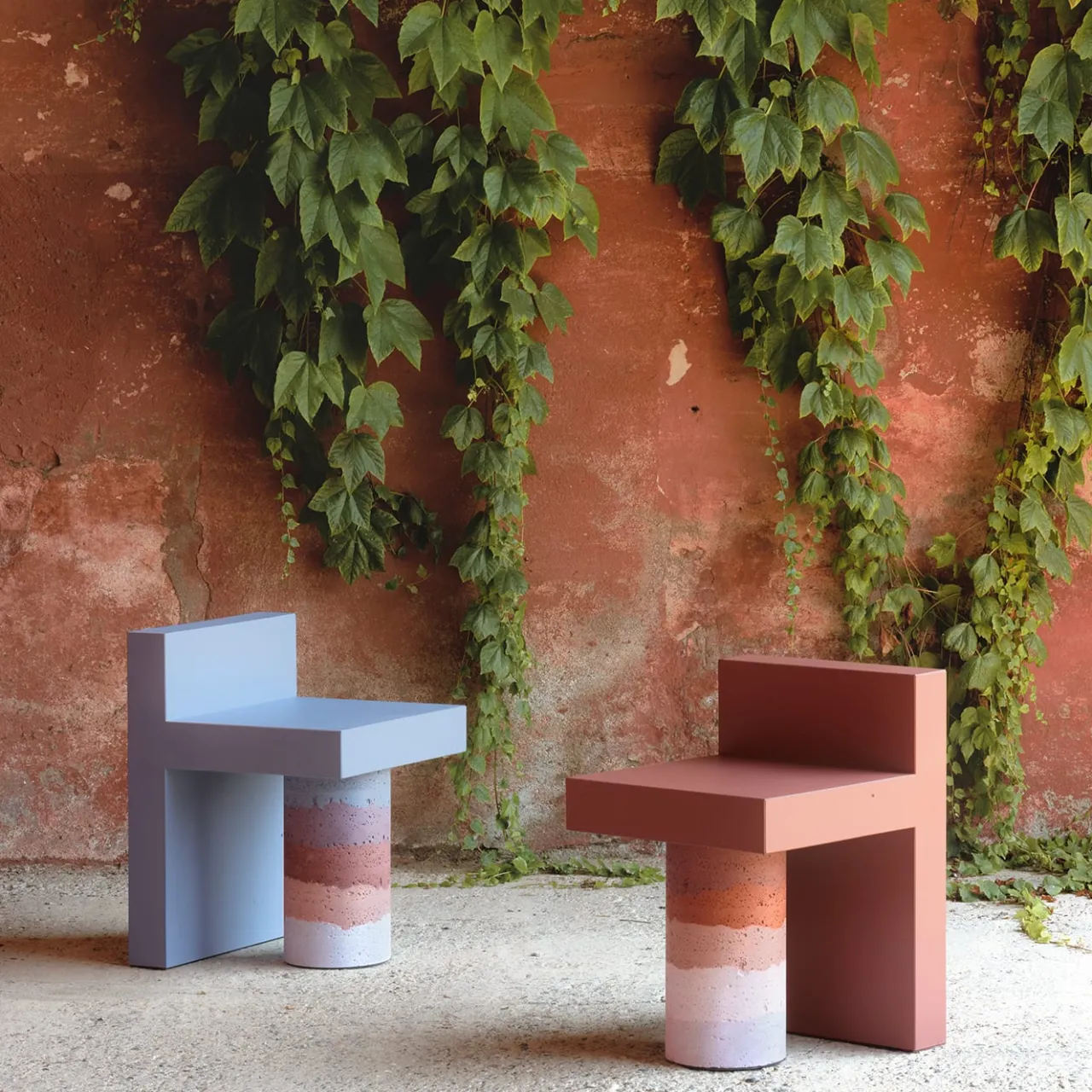 Cimento Stools<Red Alberoni Stool Design By Patricia Urquiola