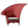CPRN Homood Outdoor Armchairs<Red Bergere Armchair