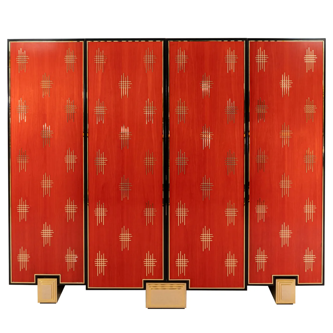CG Capelletti Bar Cabinets<Red Bolivar Wood Bar Cabinet