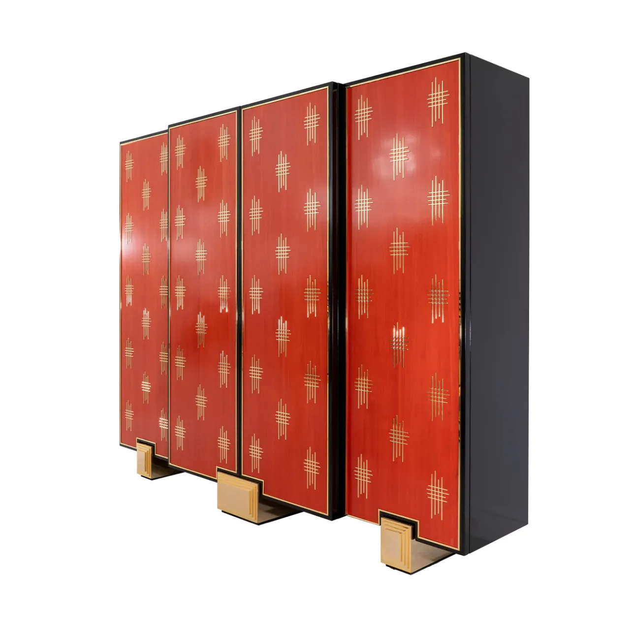 CG Capelletti Bar Cabinets<Red Bolivar Wood Bar Cabinet