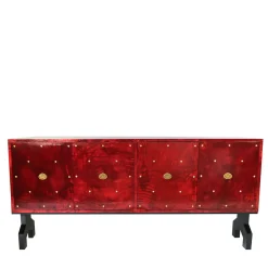 Luca Polato Sideboards Buffets<Red 4-Door Sideaboard