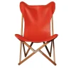 Dario Alfonsi Lounge Chairs<Red Leather Tripolina chair