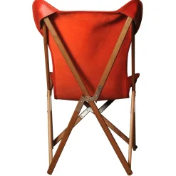 Dario Alfonsi Lounge Chairs<Red Leather Tripolina chair