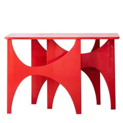 Fratelli Dutto Consoles<Red-Lacquered MDF Console tribute to Paolo Scheggi