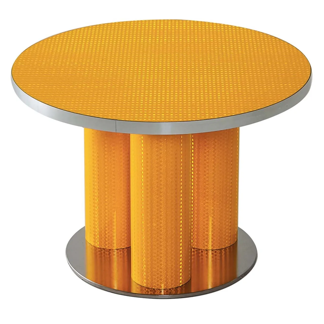 Bottos Design Italia by Sebastiano Bottos Coffee Tables<Reflective Collection - Orange round coffee table