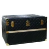 Terrida Trunks<Regale Quilted Blue & Gold Leather Trunk