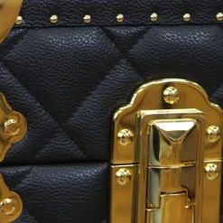 Terrida Trunks<Regale Quilted Blue & Gold Leather Trunk