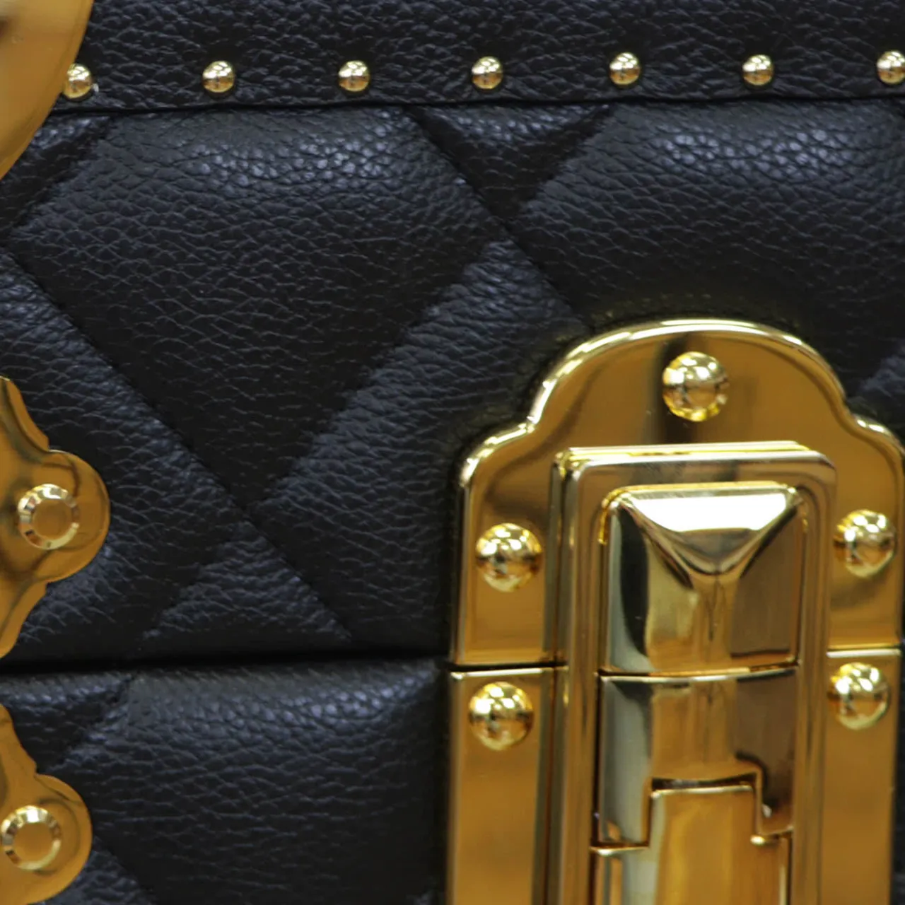 Terrida Trunks<Regale Quilted Blue & Gold Leather Trunk