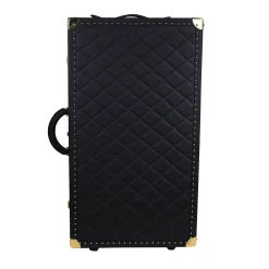 Terrida Trunks<Regale Quilted Large Black Suitcase