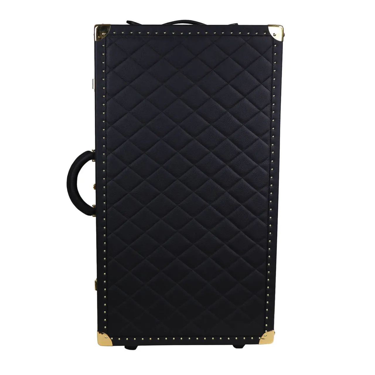 Terrida Trunks<Regale Quilted Large Black Suitcase