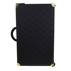 Terrida Trunks<Regale Quilted Small Black Suitcase
