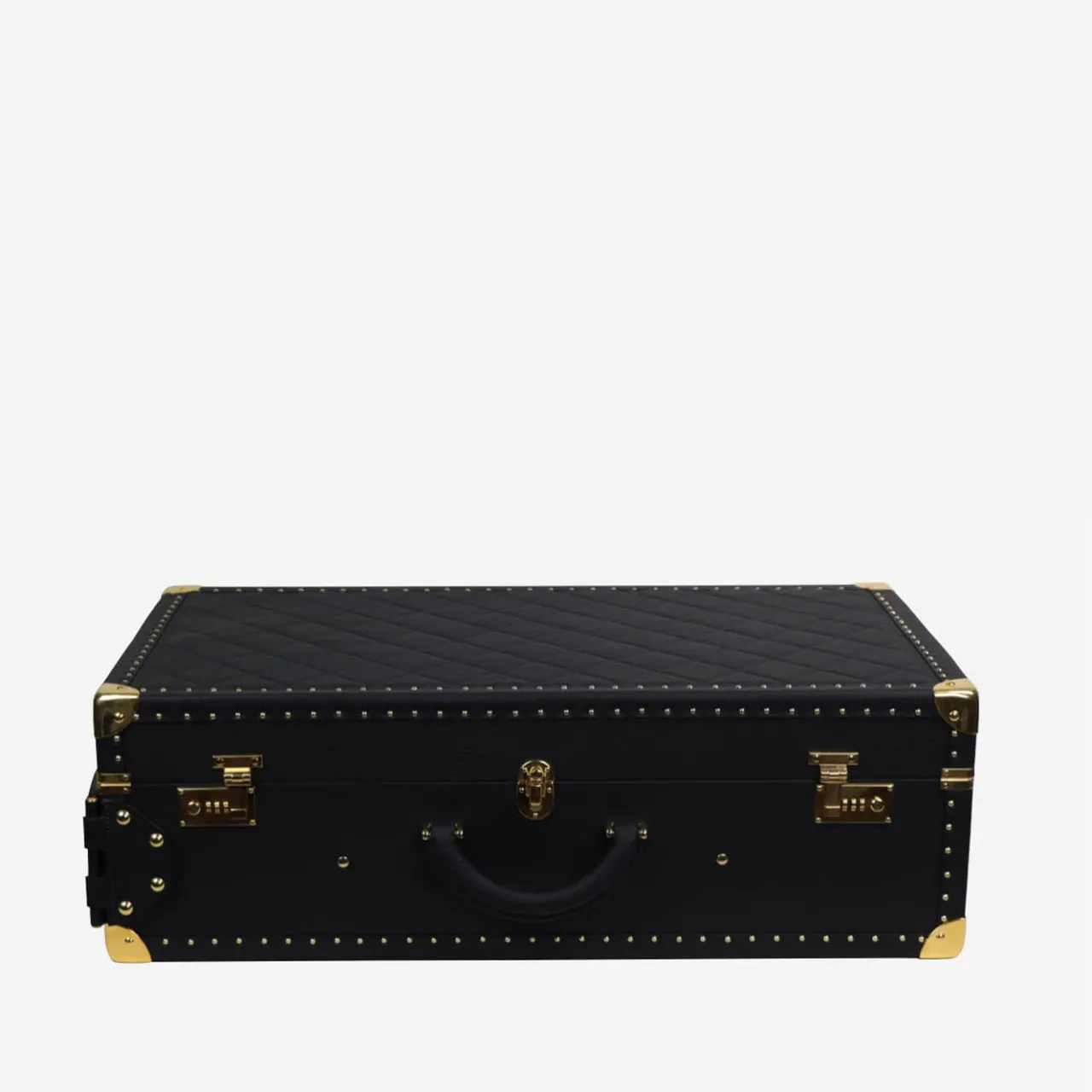 Terrida Trunks<Regale Quilted Small Black Suitcase