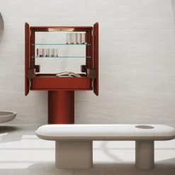 Ultramobili Bar Cabinets<Regis 2-Door Coppery Bar Cabinet