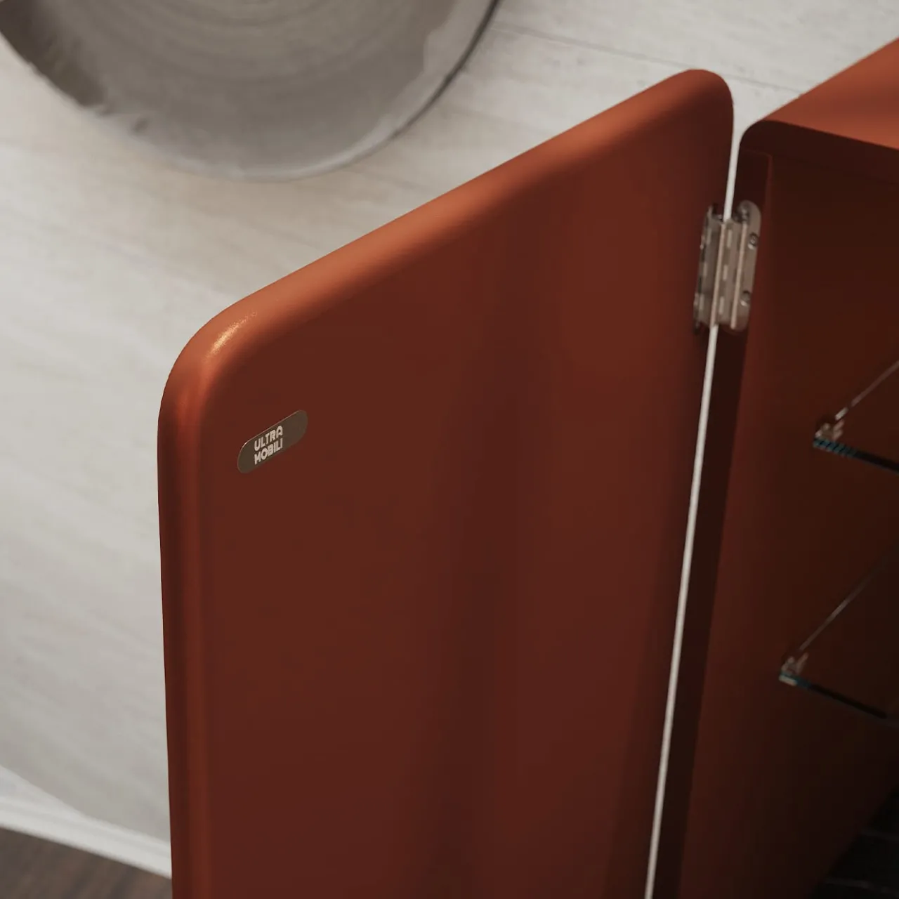 Ultramobili Bar Cabinets<Regis 2-Door Coppery Bar Cabinet