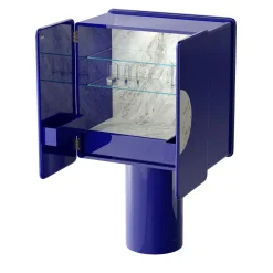 Ultramobili Bar Cabinets<Regis 2-Door Ultramarine-Blue Bar Cabinet