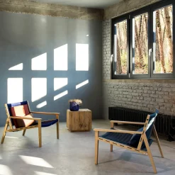 Impagliando Armchairs<Regular Cobalt Blue Armchair