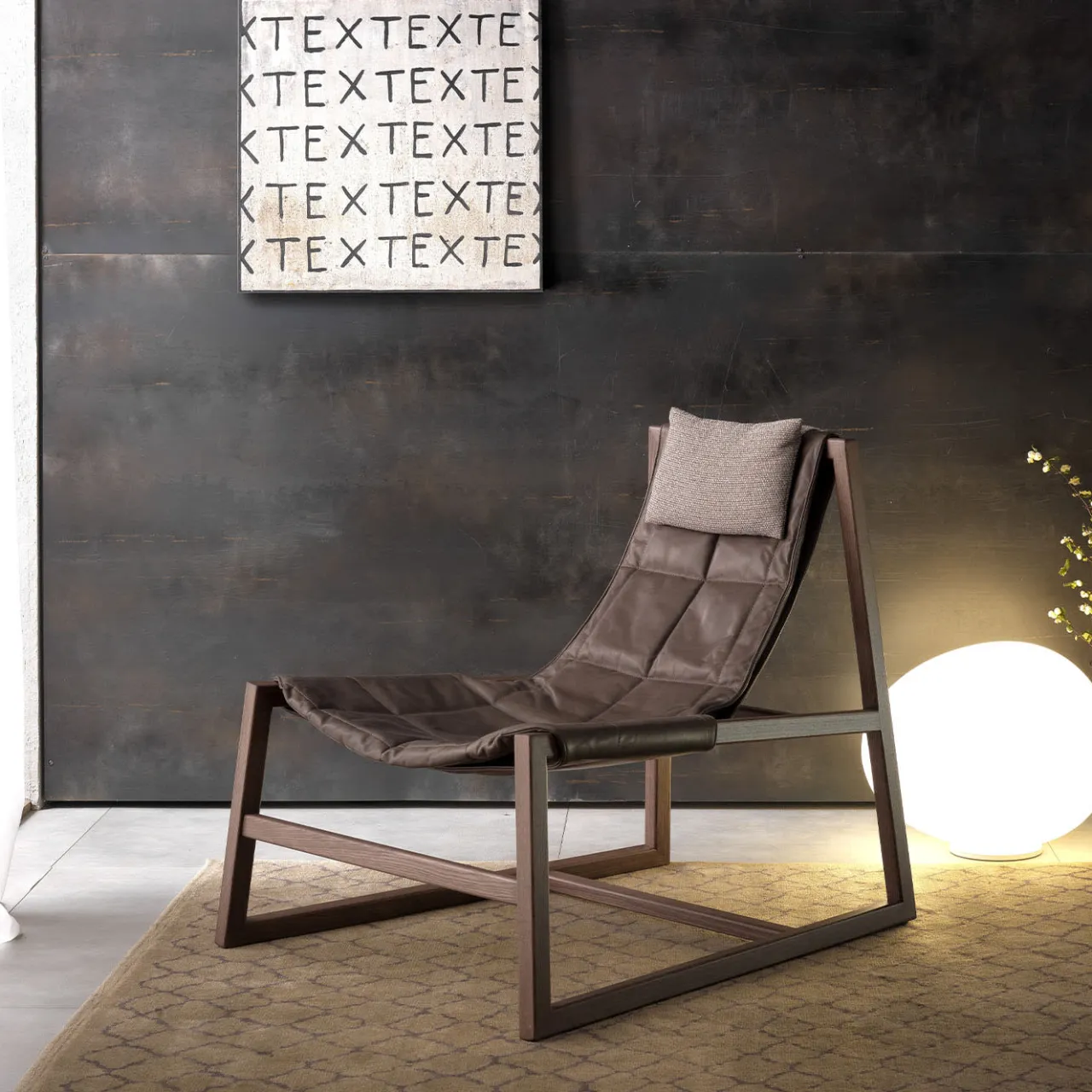 Pacini & Cappellini Lounge Chairs<Relax Brown Lounge Chair by Controdesign Studio