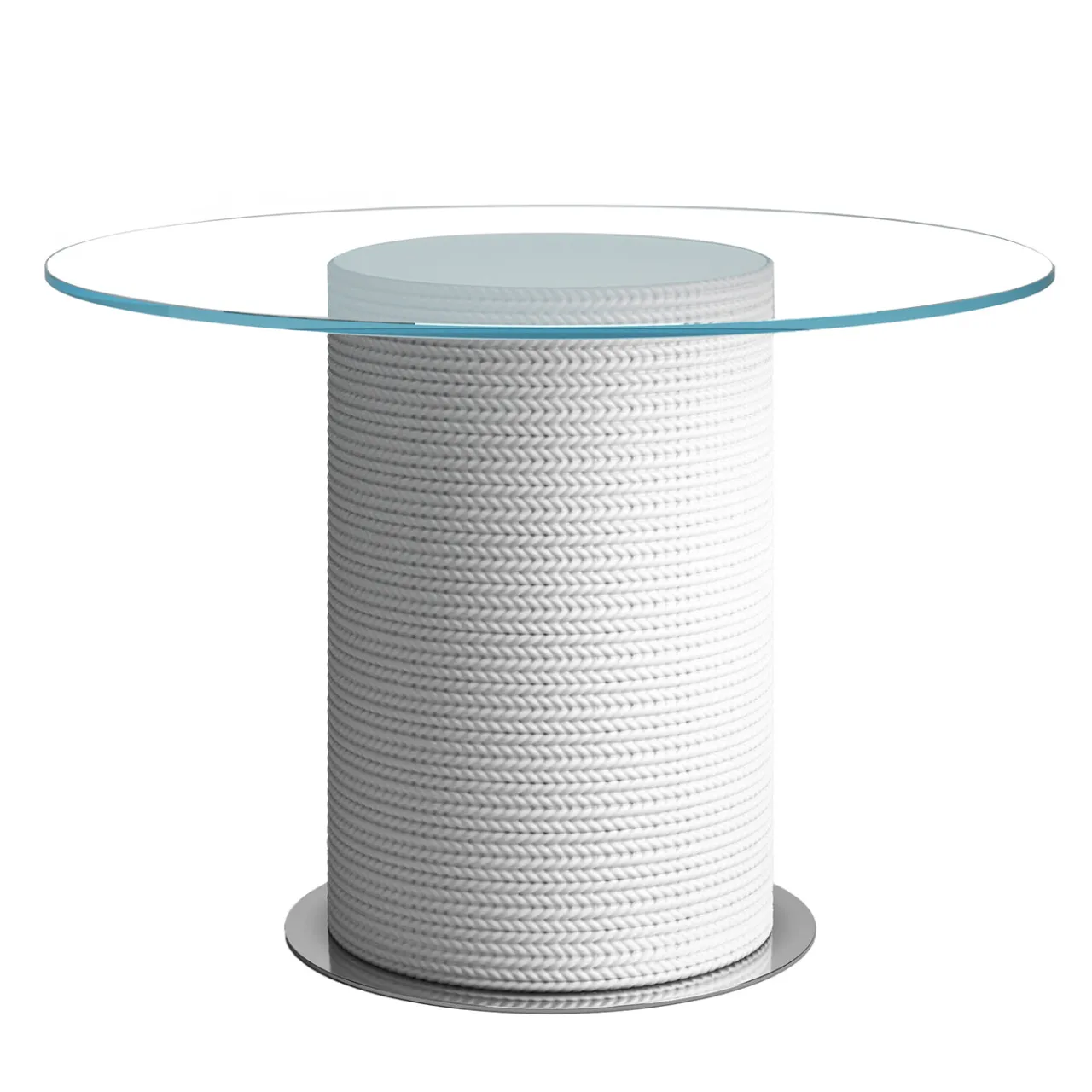 Galbiati Fratelli Outdoor Dining Tables<Remì Round White Outdoor Cocktail Table