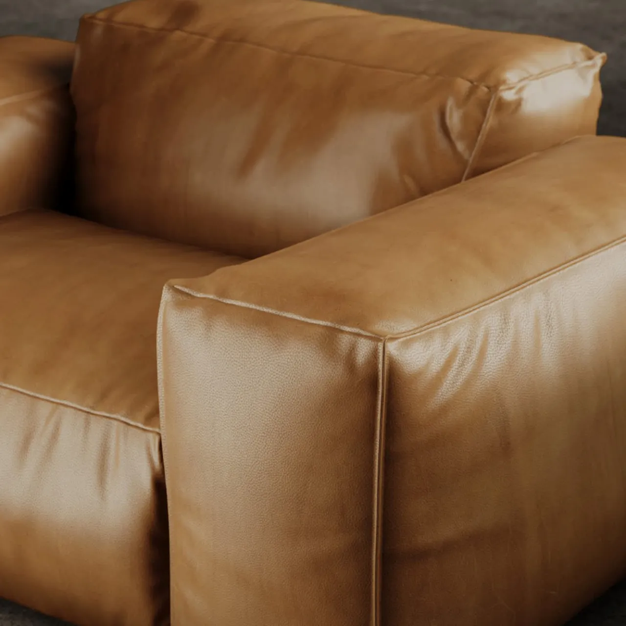 Giopagani Armchairs<Rencontre Moi Armchair Leather Brown