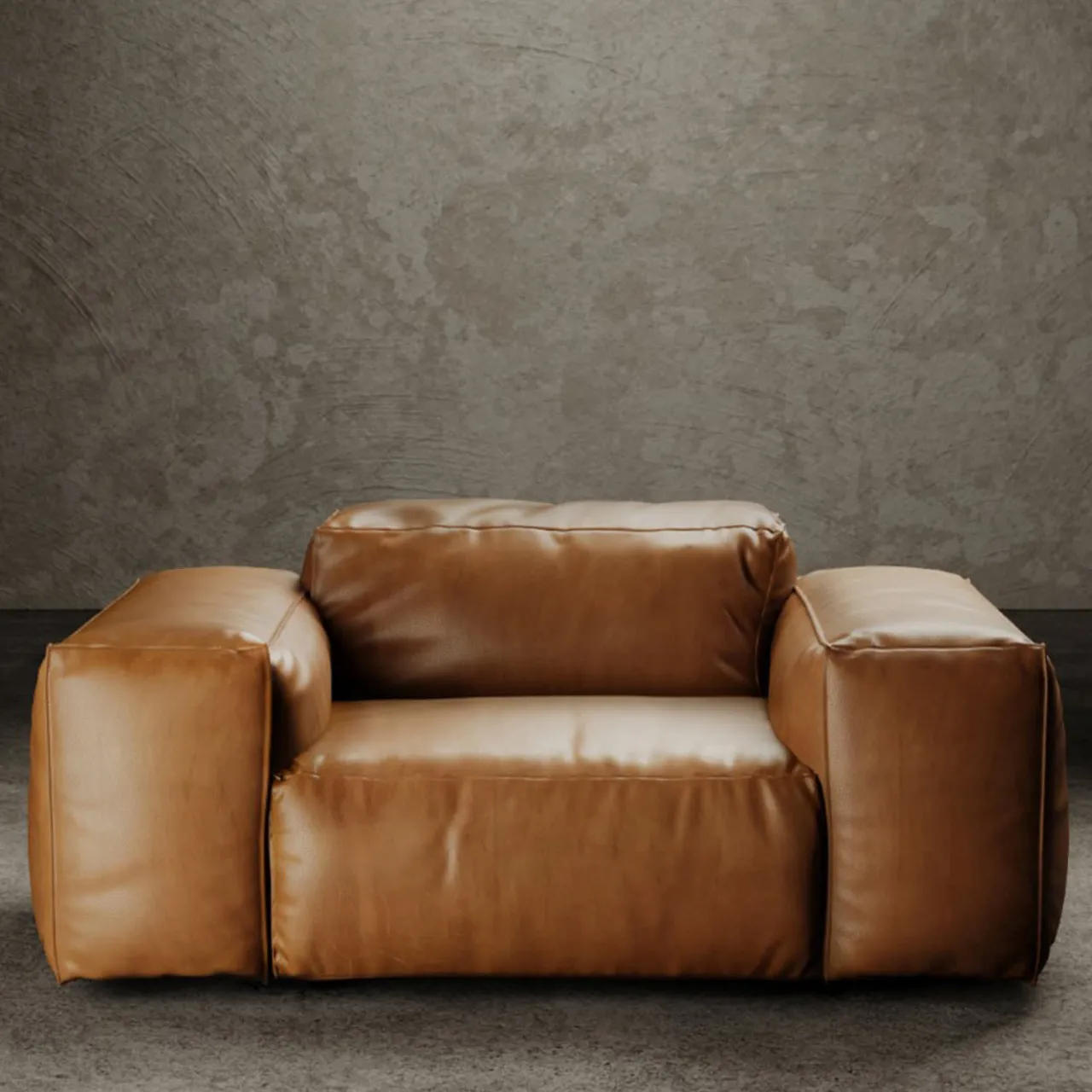 Giopagani Armchairs<Rencontre Moi Armchair Leather Brown