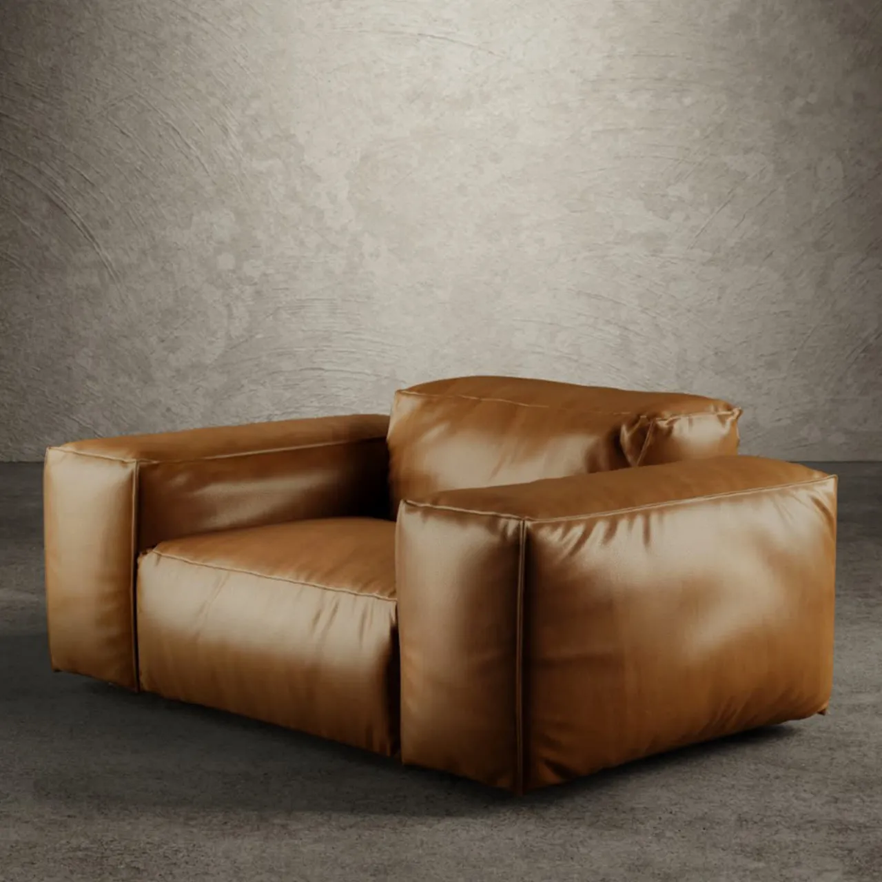 Giopagani Armchairs<Rencontre Moi Armchair Leather Brown