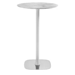 Enrico Pellizzoni Bistro Tables<Rendez-Vous White Marble Bistro Table