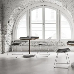 Salvatori Bistro Tables<Rene Bistro Table in Bianco Nuvolato Lost Stone by Piero Lissoni