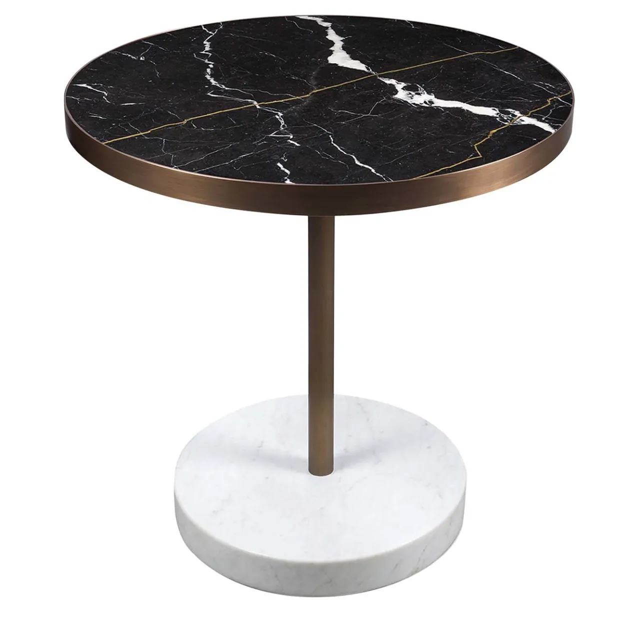 Salvatori Bistro Tables<Rene Bistro Table in Nero Marquinia Marble by Piero Lissoni