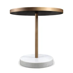 Salvatori Bistro Tables<Rene Bistro Table in Nero Marquinia Marble by Piero Lissoni