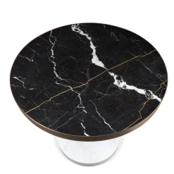 Salvatori Bistro Tables<Rene Bistro Table in Nero Marquinia Marble by Piero Lissoni