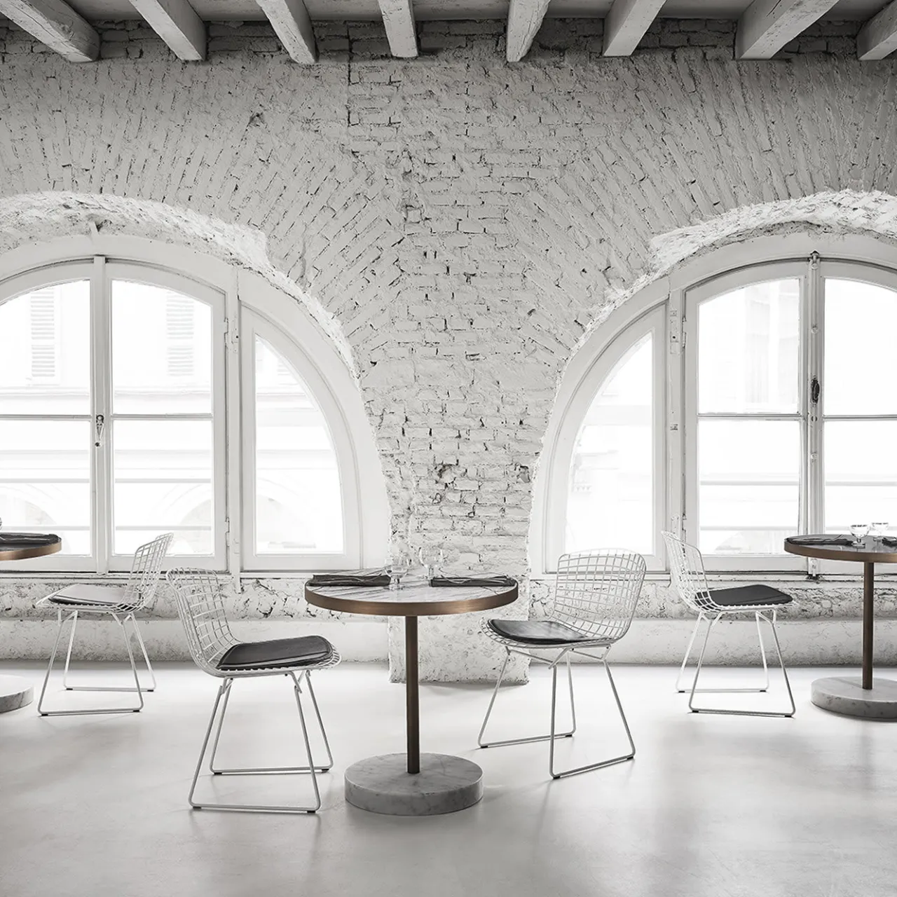 Salvatori Bistro Tables<Rene Bistro Table in Nero Marquinia Marble by Piero Lissoni