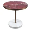 Salvatori Bistro Tables<Rene Bistro Table in Rouge de Roi Marble by Piero Lissoni
