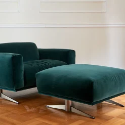 DOM Edizioni Ottomans & Poufs<Renee Emerald Pouf