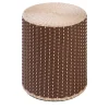Giobagnara Stools<Renoir Leather & Rattan Stool/Side Table