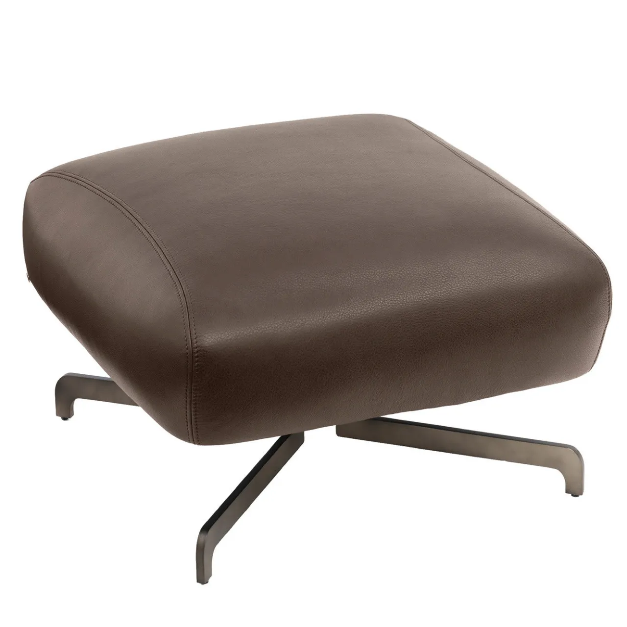 Daytona Ottomans & Poufs<Report Brown Leather Pouf by Dainellistudio
