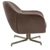 Daytona Lounge Chairs<Report Brown Leather Swivel Armchair by Dainellistudio