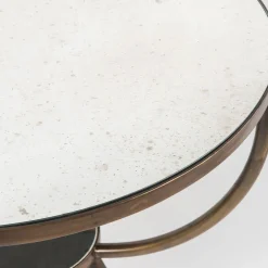 Selezioni Domus Bistro Tables<Retrò Oval Brass Bistrò Table