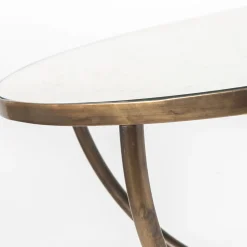 Selezioni Domus Bistro Tables<Retrò Oval Brass Bistrò Table