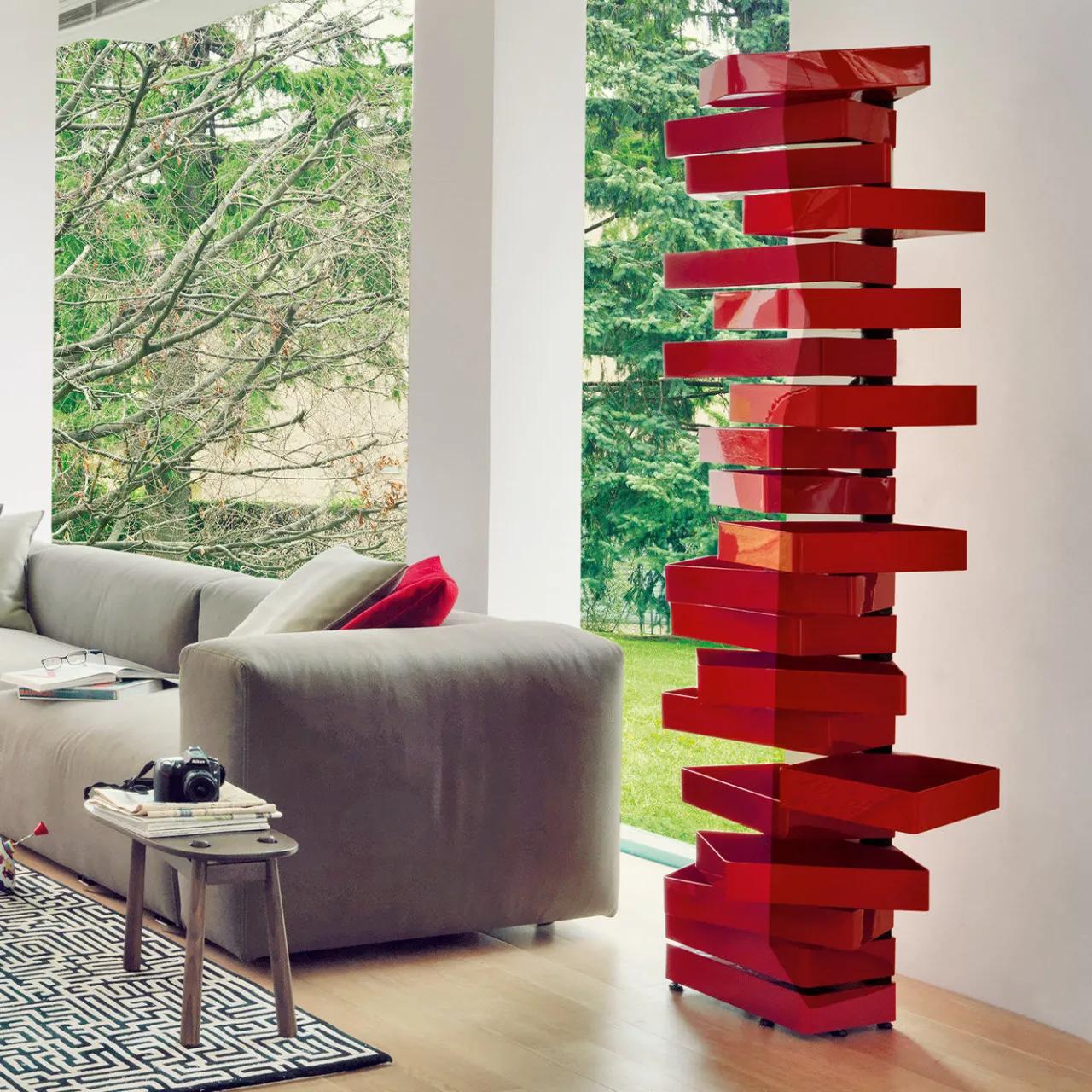 Cappellini Bookcases<Revolving Cabinet by Shiro Kuramata