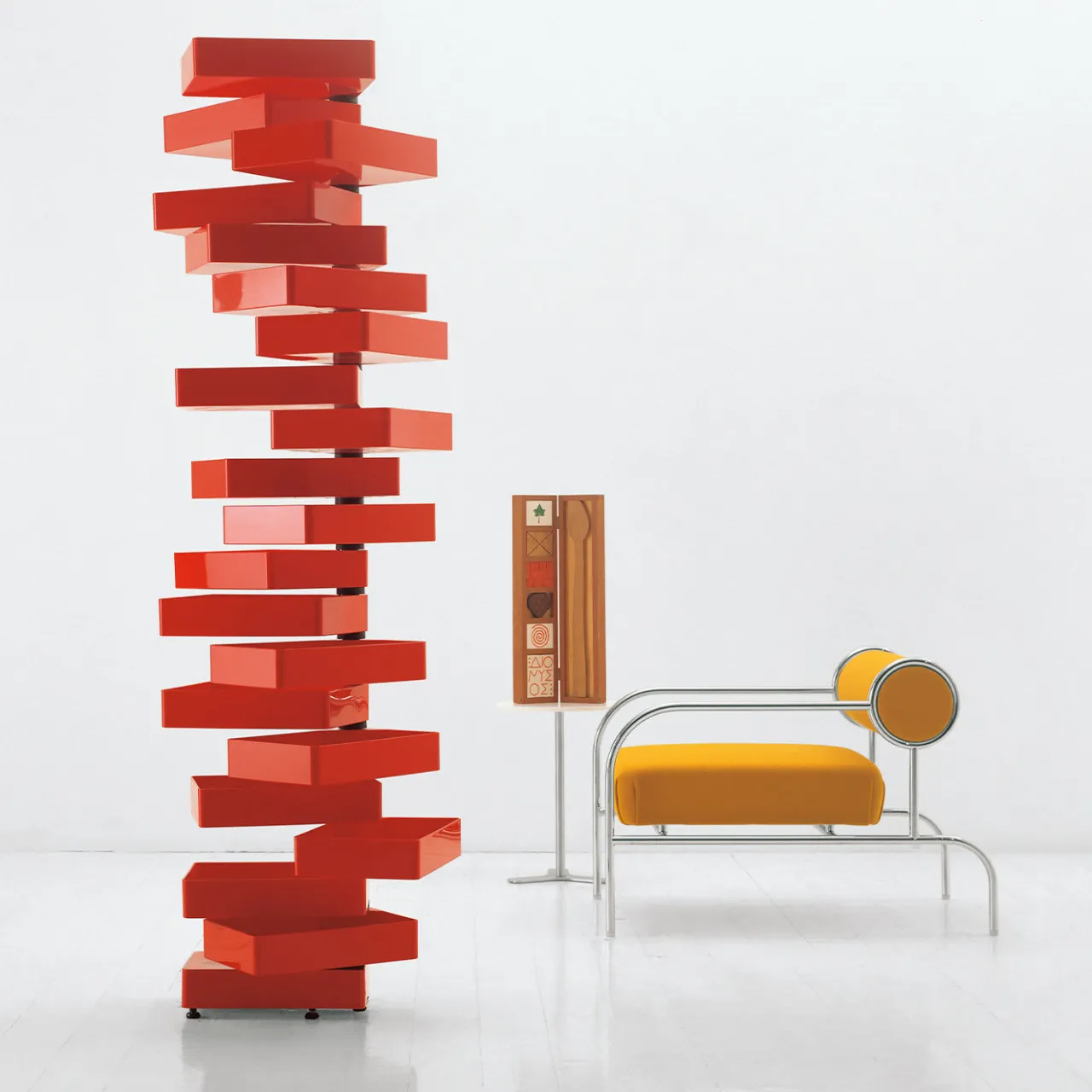 Cappellini Bookcases<Revolving Cabinet by Shiro Kuramata