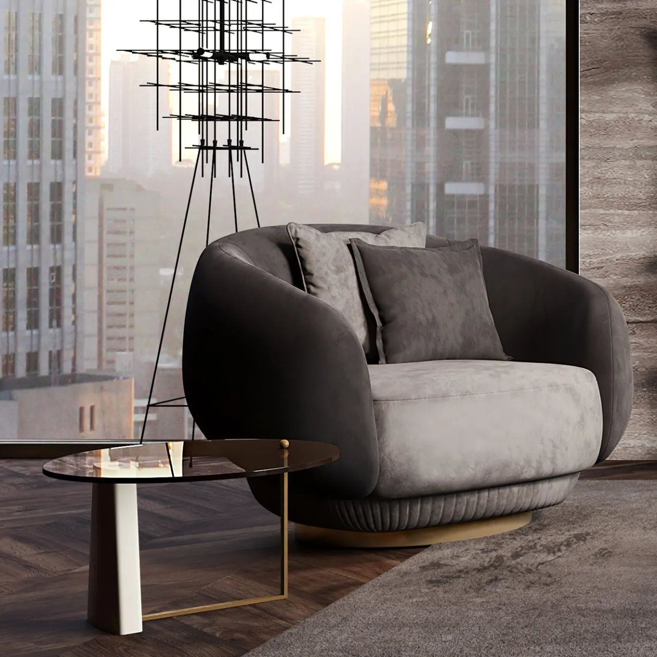 Carpanese Home Nesting Tables<Rialto H&L Set of 2 Coffee Tables
