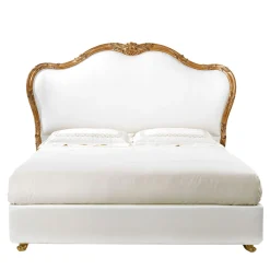 Roberto Giovannini Beds<Rialto White & Gold Bed