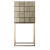 Armani Casa Bar Cabinets<Riesling Bar Cabinet Technical Shagreen Fabric